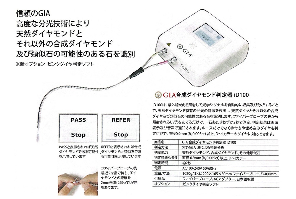 GIA合成ダイヤモンド判定器 iD100